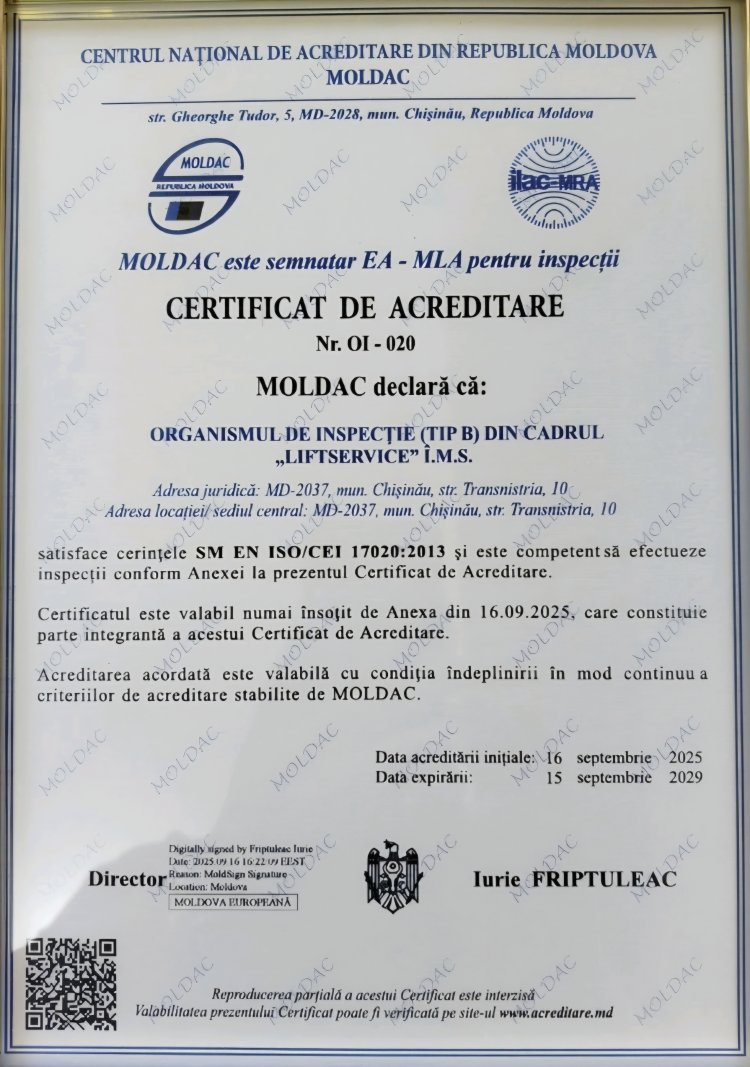 CERTIFICAT DE ACREDITARE Nr. OI - 020
